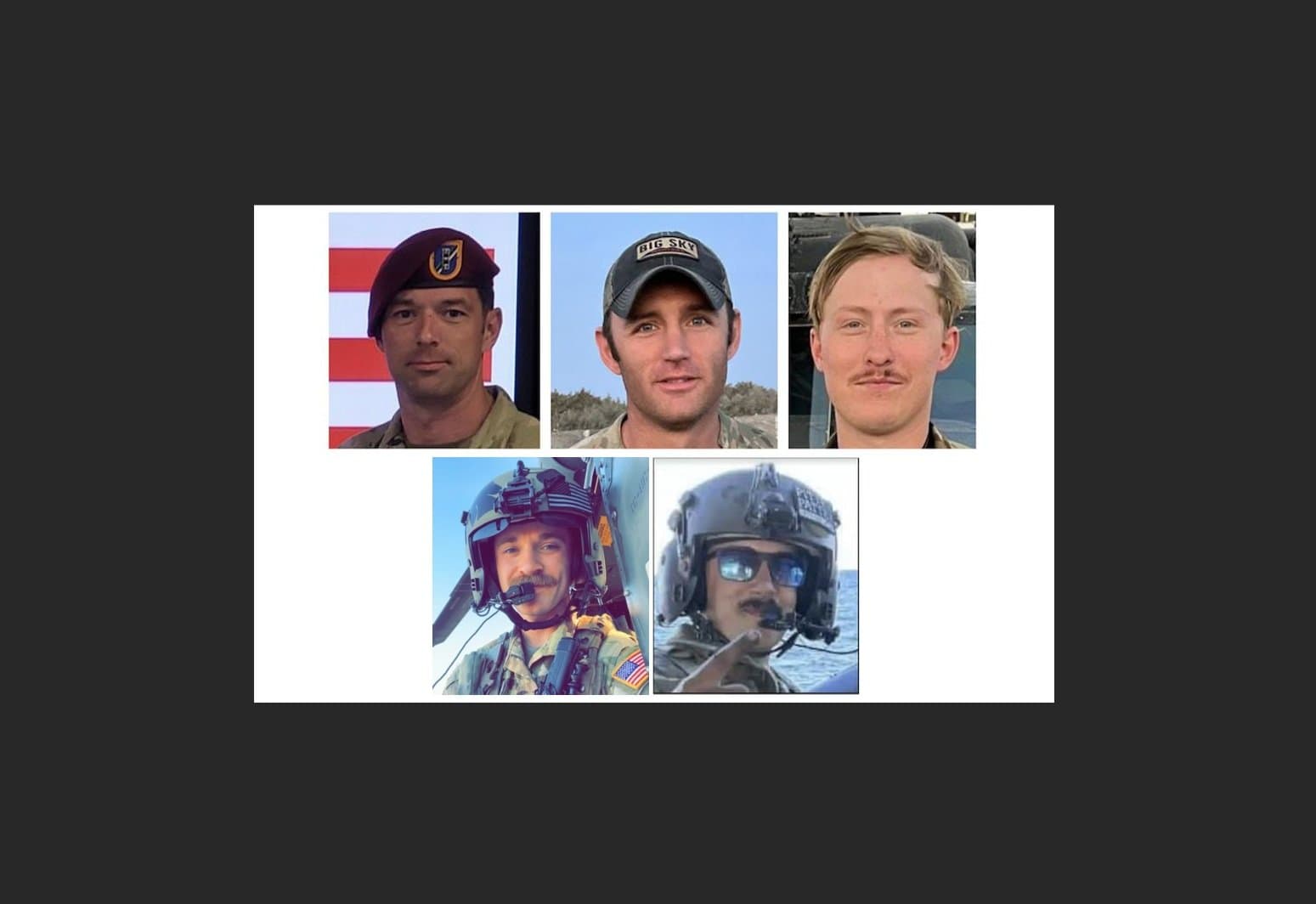 Memorial portrait of 160th SOAR Fallen - November 10th, 2023