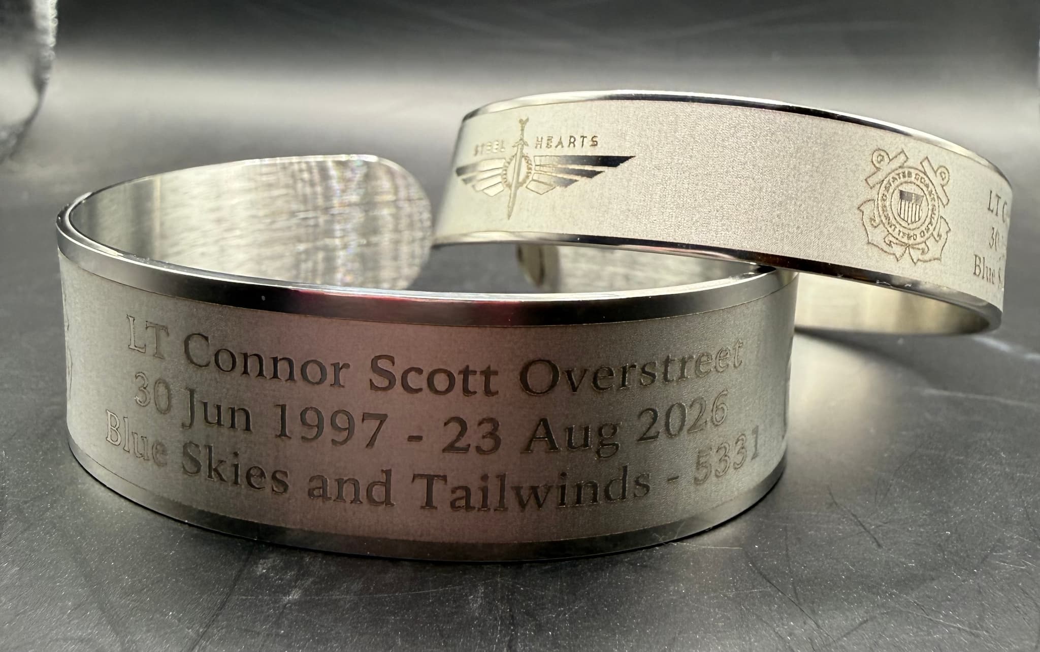 Memorial bracelet honoring Connor Scott Overstreet