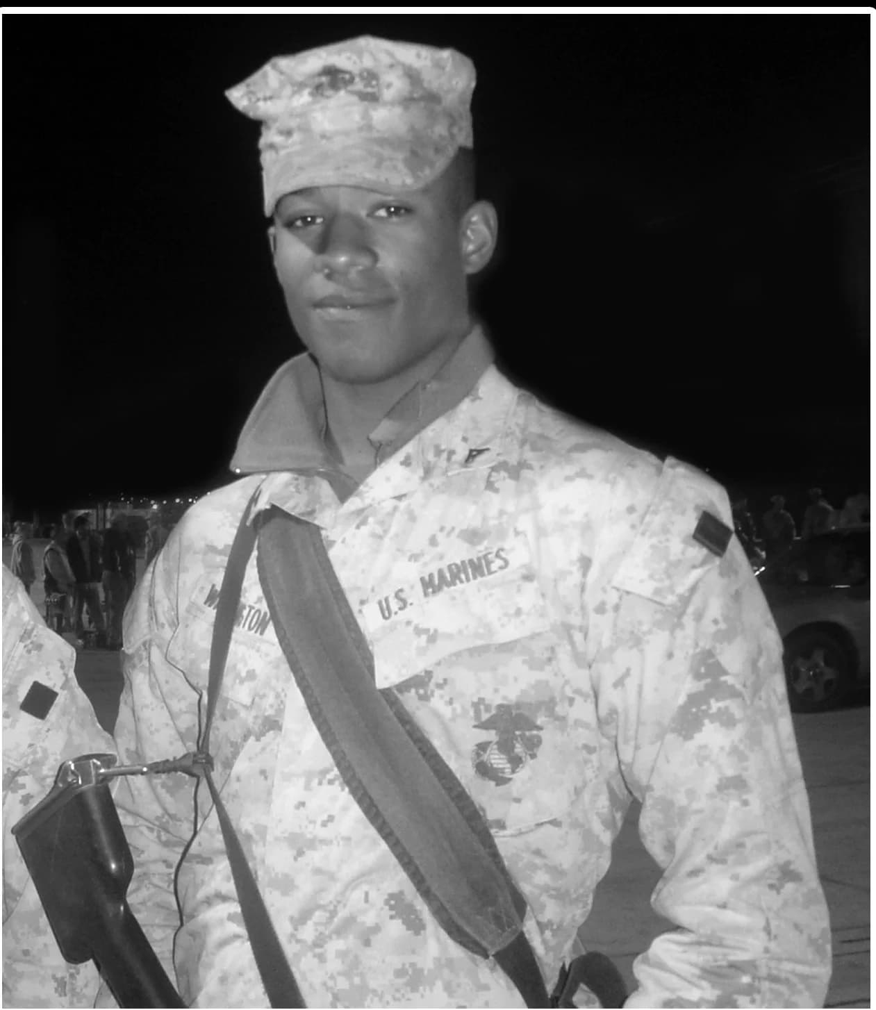 Memorial portrait of Sgt Michael T. Washington
