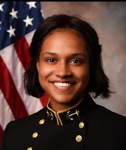 Memorial portrait of 1stLt. Ashleigh R. Fairow (USNA '19)