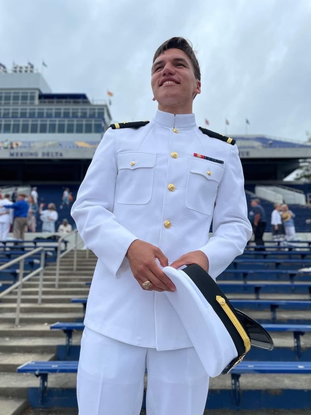 Memorial portrait of LTJG Christopher M. Bailey (USNA '21)