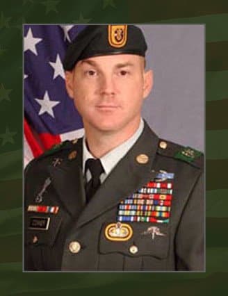 Memorial portrait of SGM Bradly D Conner