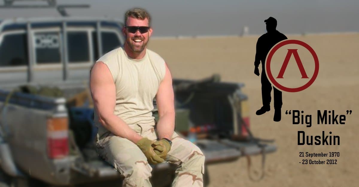 Memorial image honoring CW2 Michael Duskin