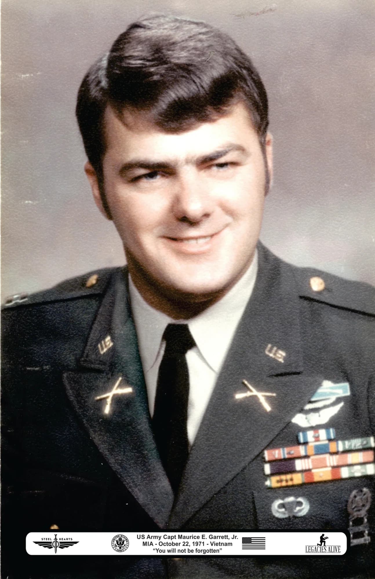 Memorial image honoring CPT Maurice E. Garrett Jr.
