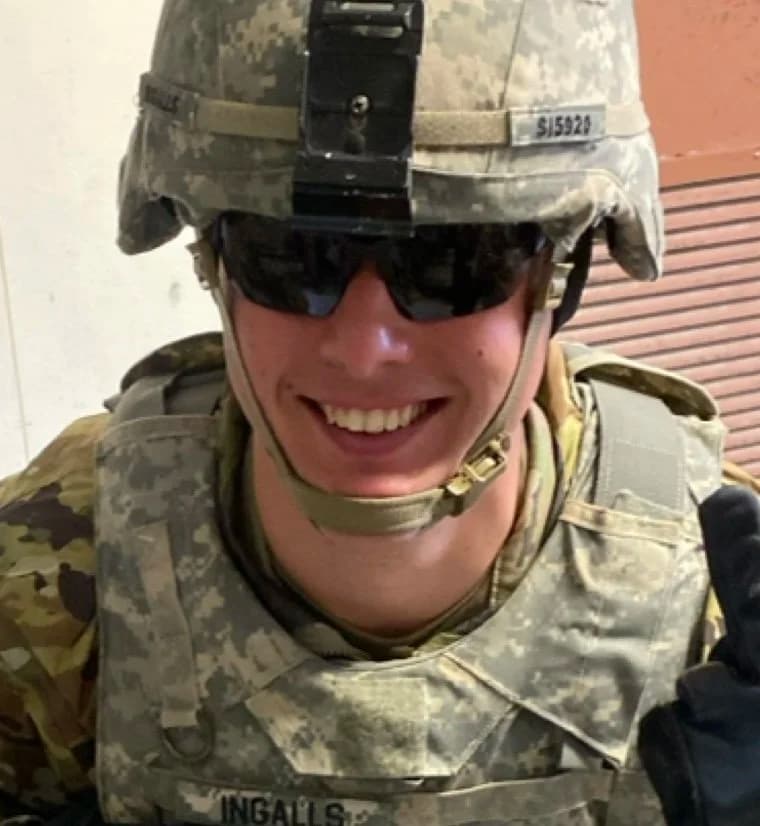 Memorial portrait of PFC Sean Ingalls
