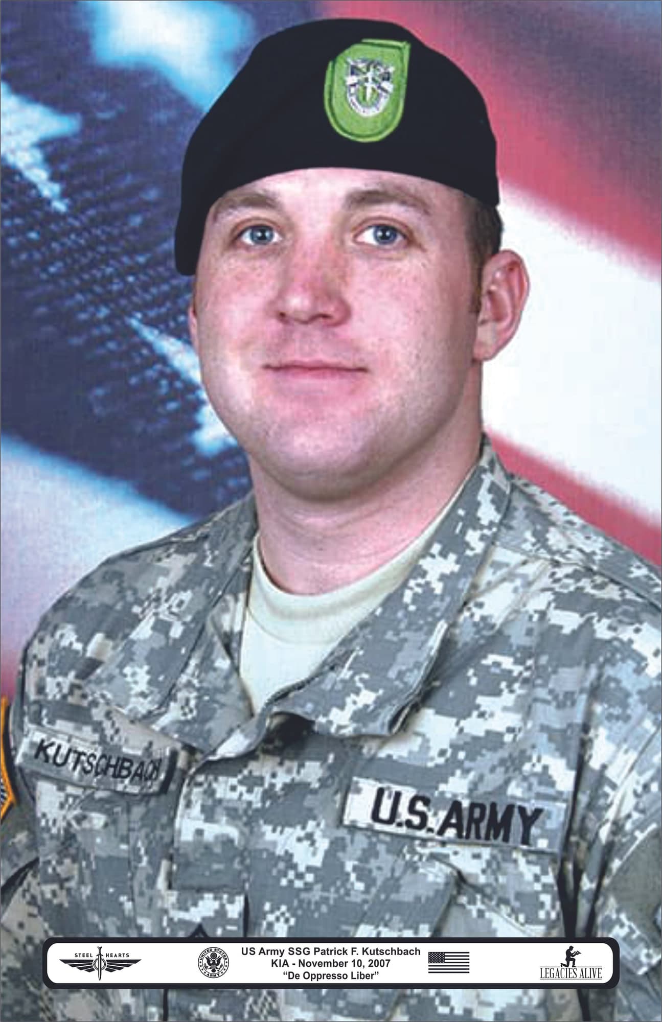Memorial image honoring SSG Patrick F. Kutschbach