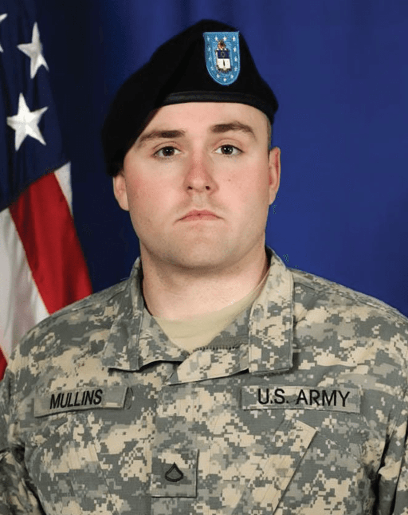 Memorial portrait of SPC Brandon Scott Mullins