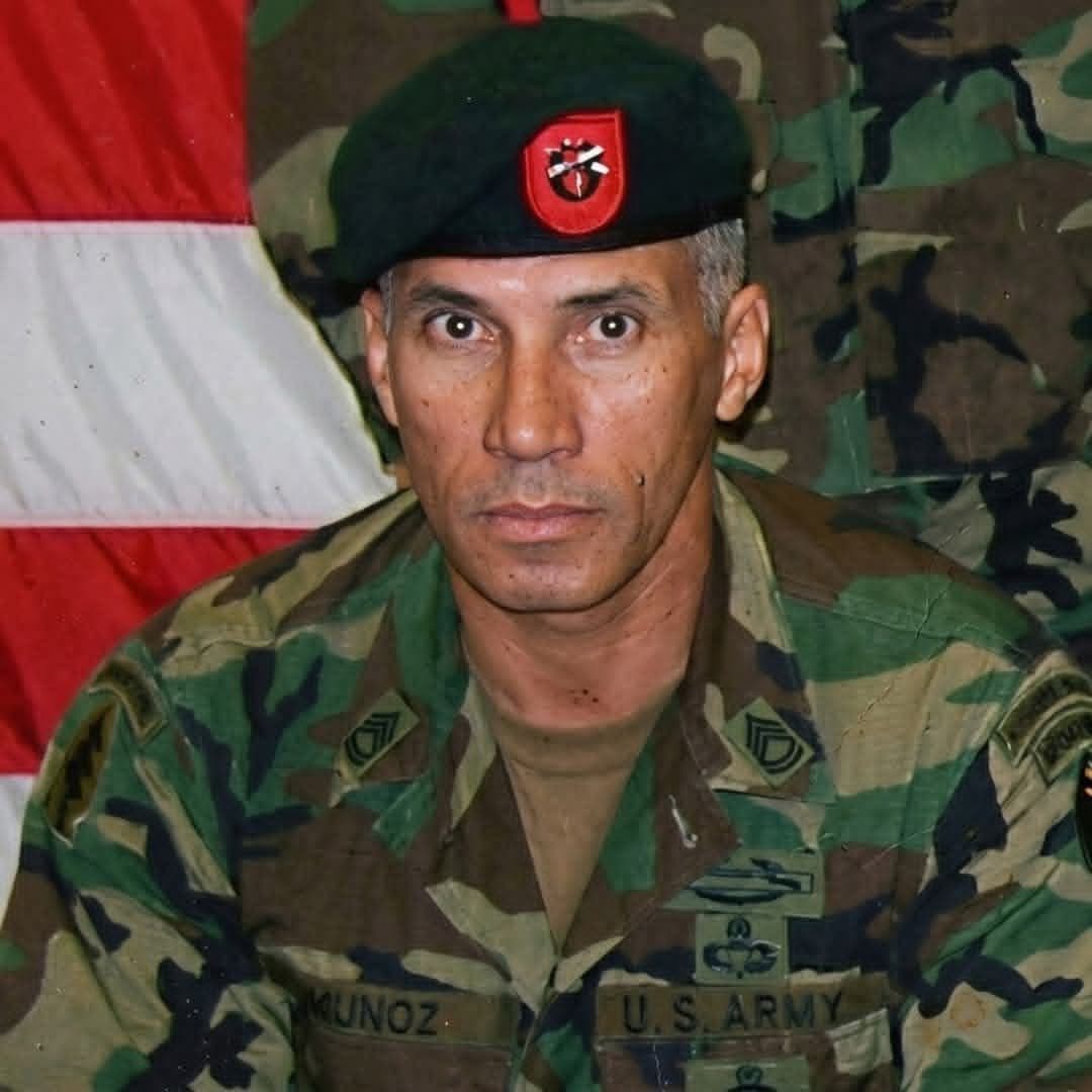 Memorial portrait of SFC Pedro A. Munoz