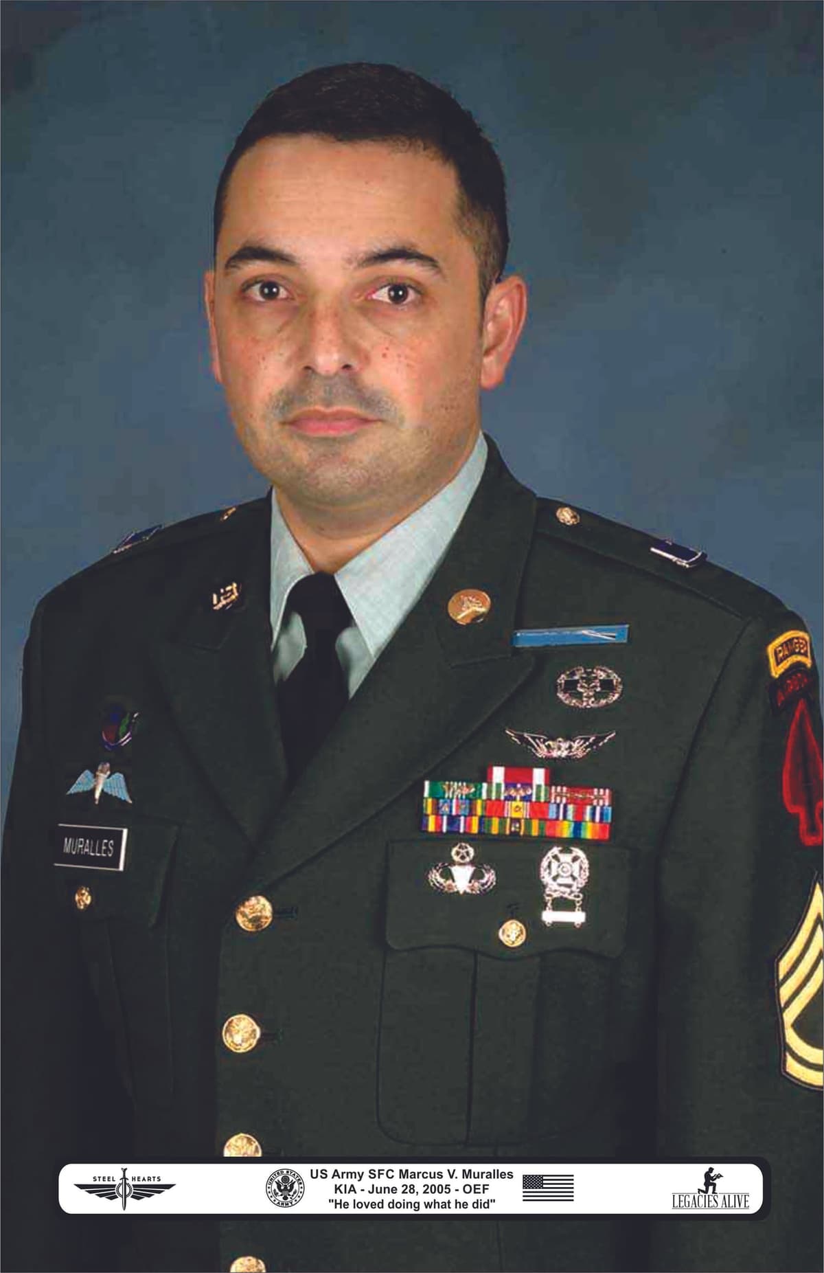 Memorial image honoring SFC Marcus V. Muralles