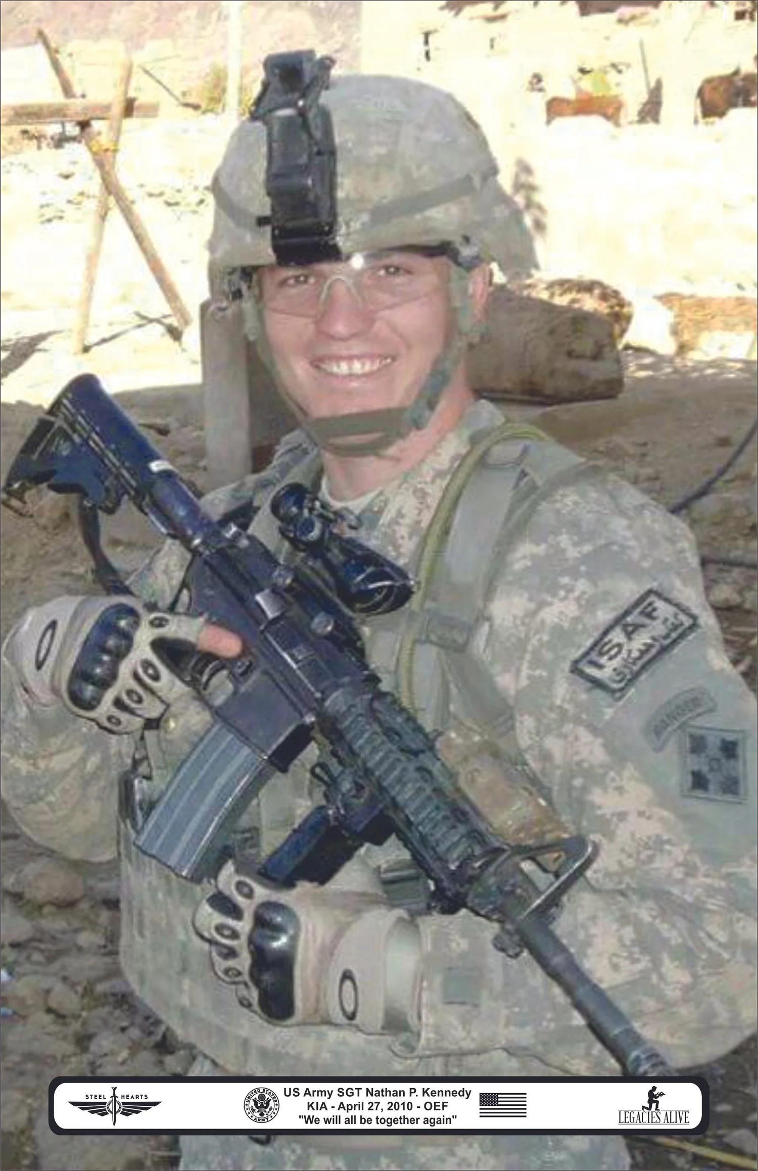 Memorial image honoring SGT Nathan P. Kennedy