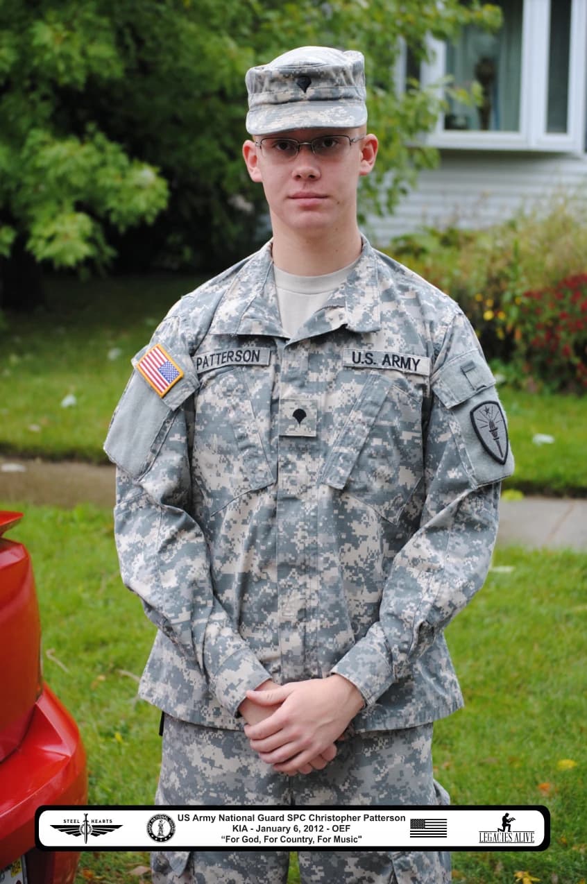 Memorial image honoring SPC Christopher A. Patterson