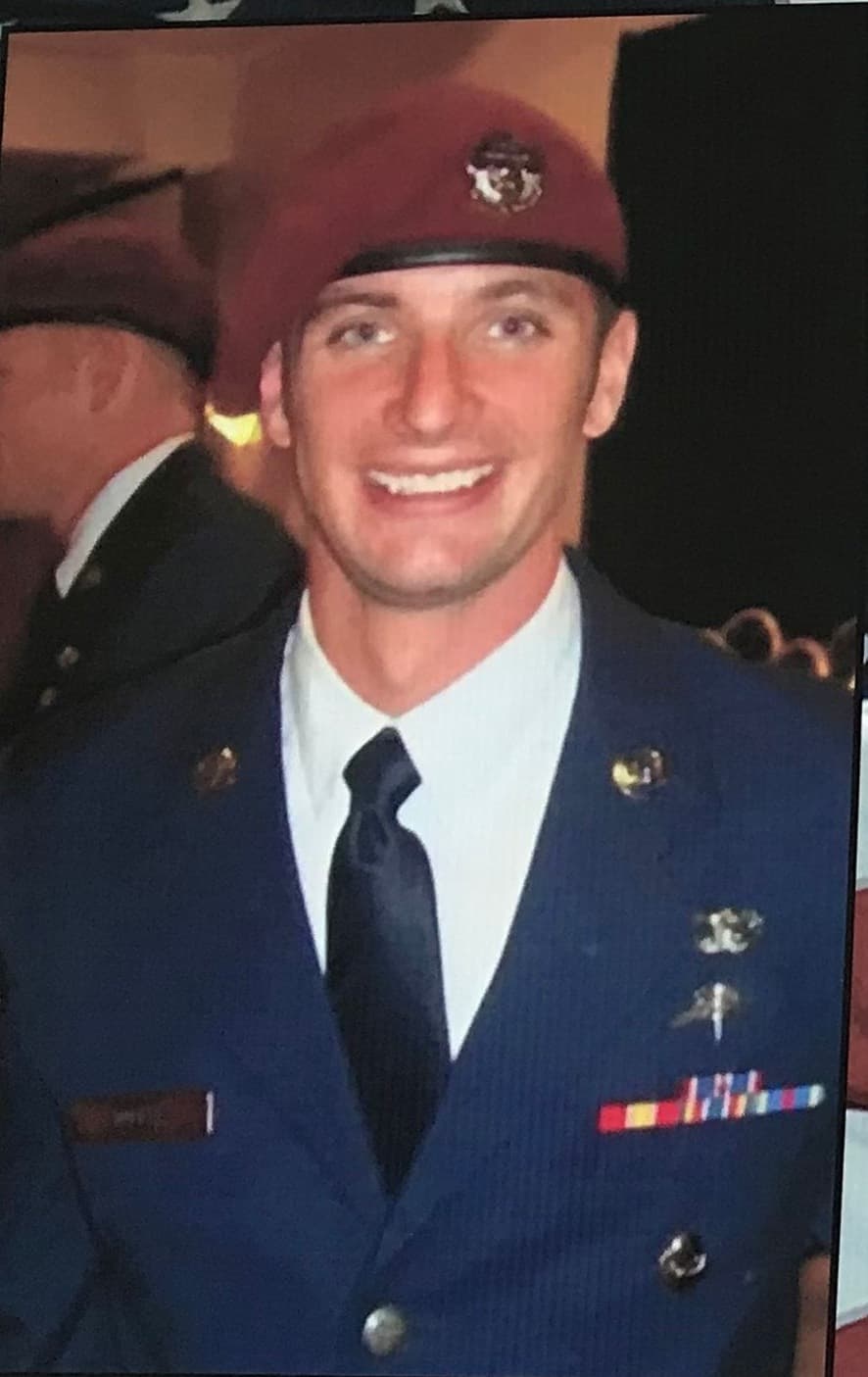 Memorial portrait of SrA Benjamin Daniel White