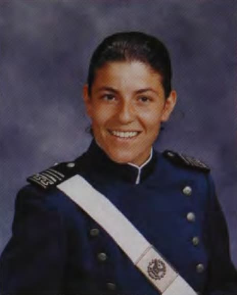 Memorial portrait of Maj Adrianna Vorderbruggen (USAFA '02)