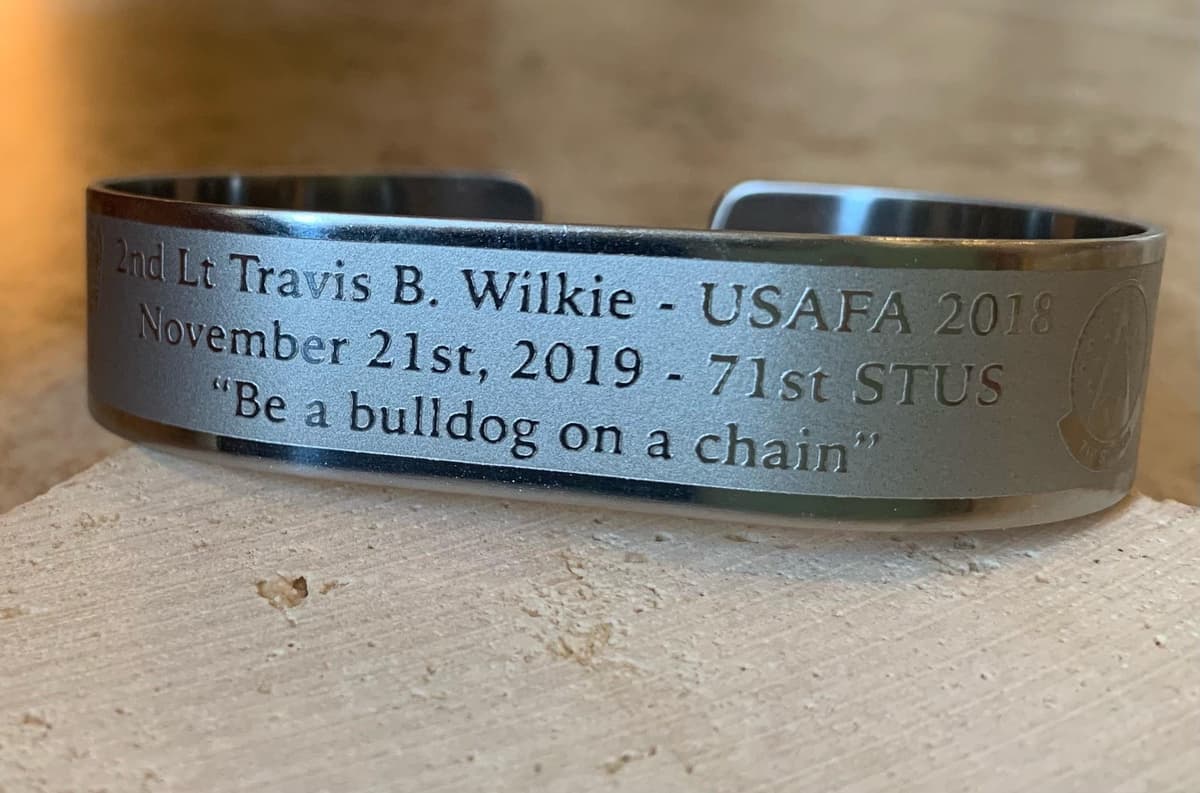 Memorial image honoring 2nd Lt Travis B. Wilkie (USAFA '18)