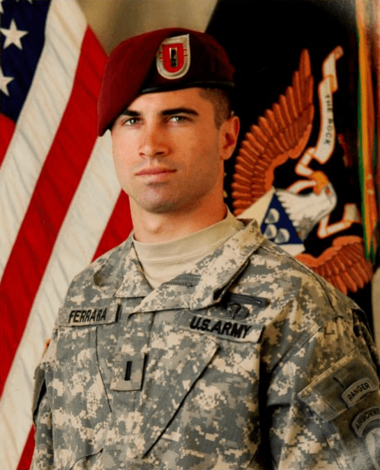 Memorial portrait of CPT Matthew C. Ferrara (USMA '05)
