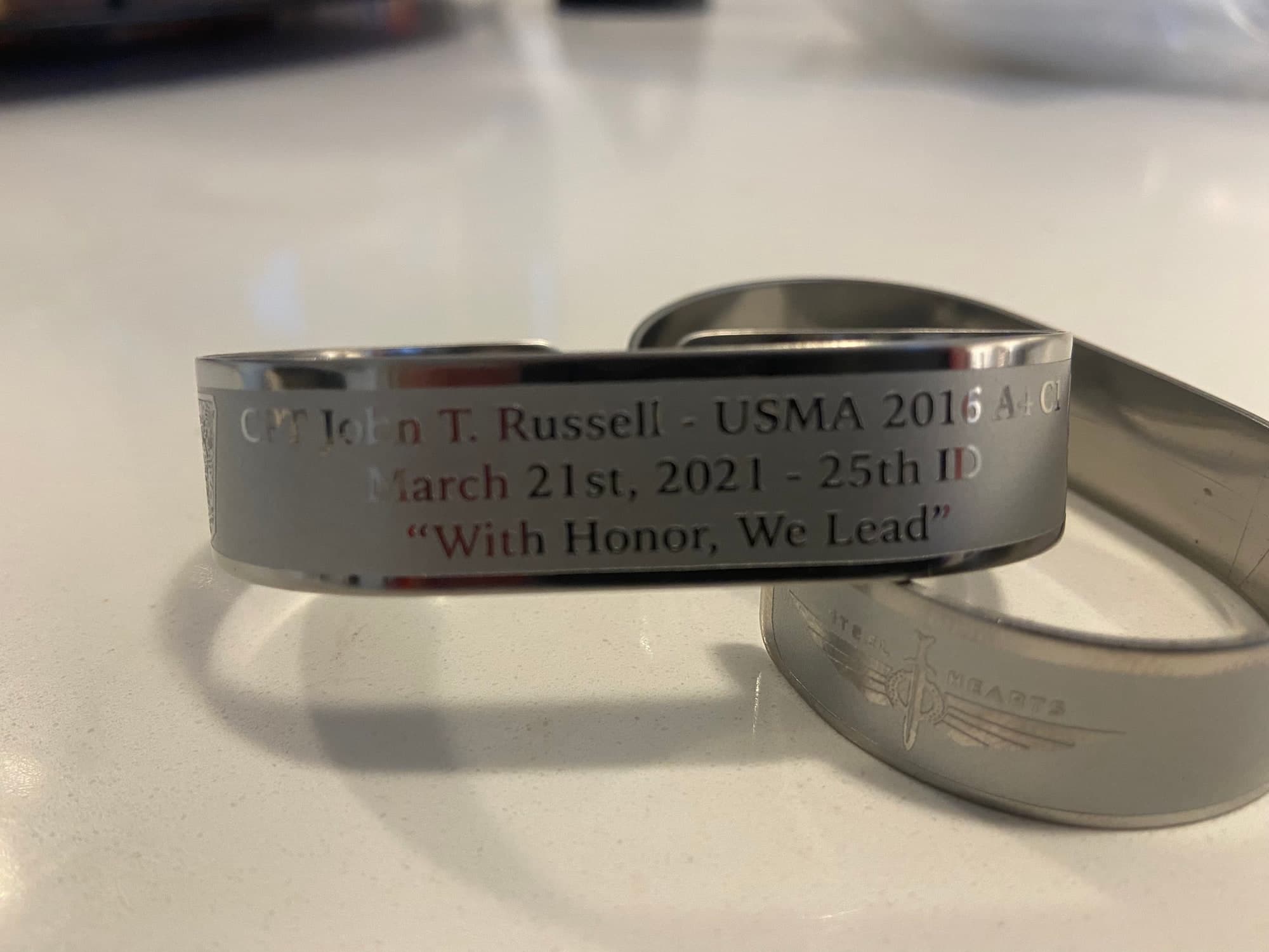 Memorial image honoring CPT John T. Russell (USMA '16)