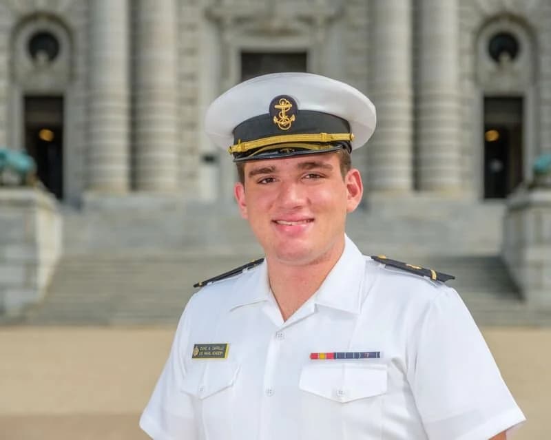Memorial image honoring MIDN 3/C Duke A. Carrillo (USNA '22)