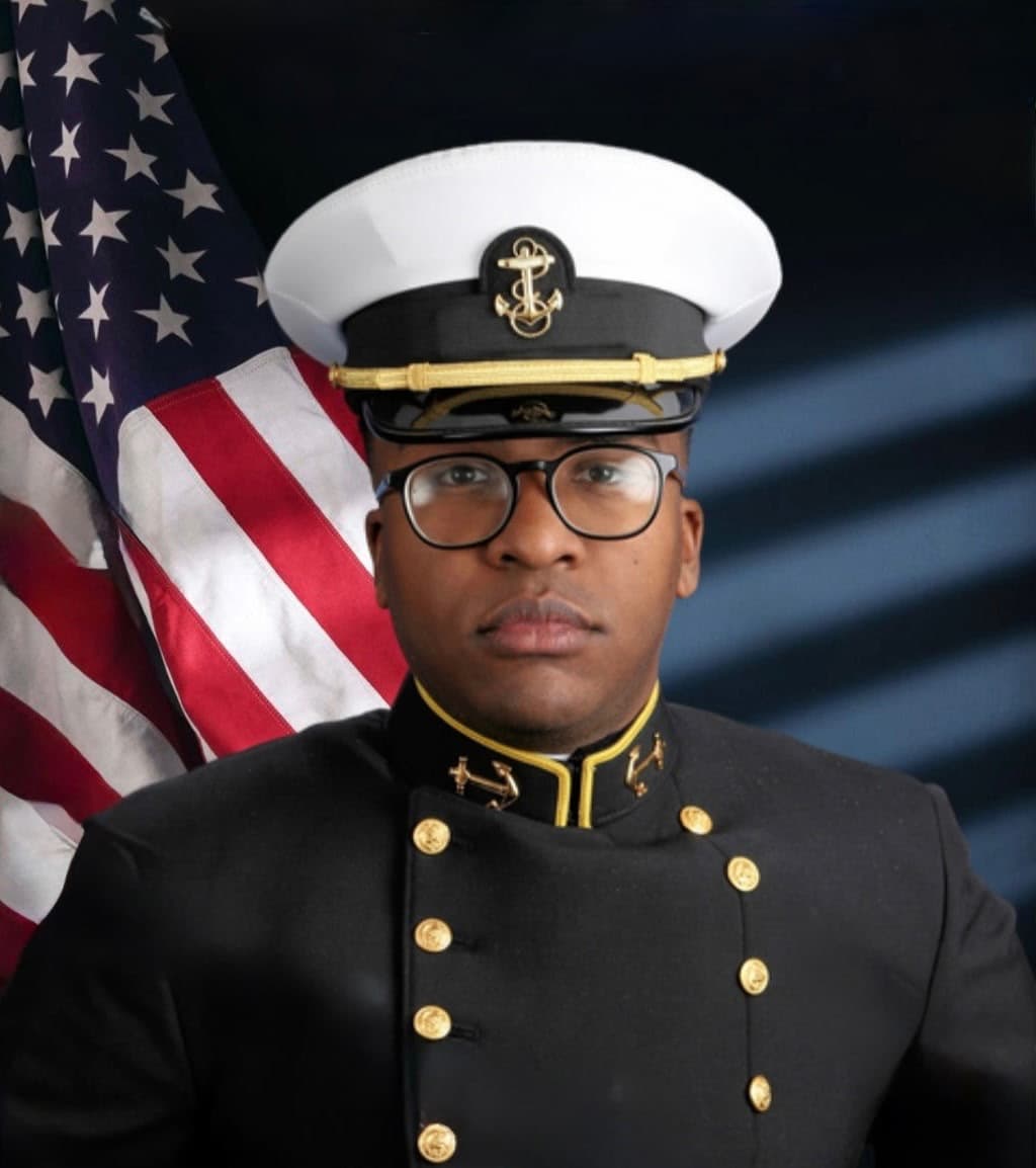 Memorial portrait of MIDN 2/C Kyle D. Philbert James (USNA '27)